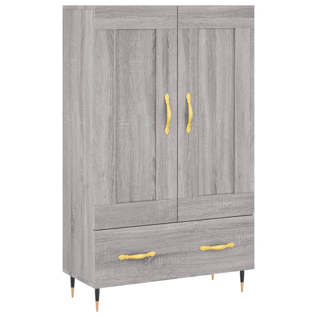 vidaXL Skříň highboard šedá sonoma 69,5 x 31 x 115 cm kompozitní dřevo