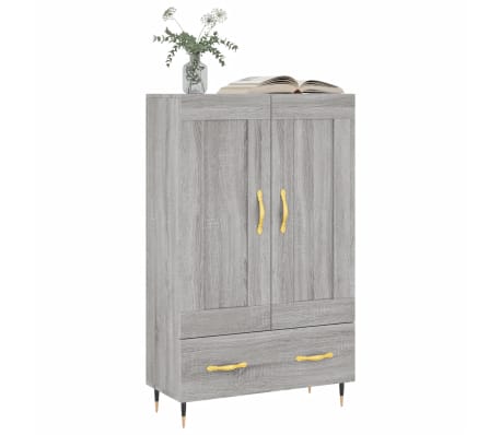 vidaXL Buffet haut sonoma gris 69,5x31x115 cm bois d'ing&eacute;nierie