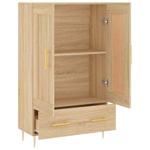 Skříň highboard dub sonoma 69,5 x 31 x 115 cm kompozitní dřevo - obrázek 6