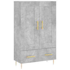 Skříň highboard betonově šedá 69,5x31x115 cm kompozitní dřevo - obrázek 2