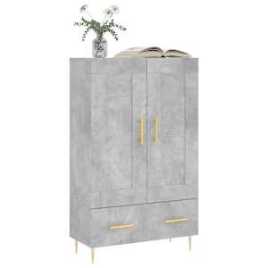 Skříň highboard betonově šedá 69,5x31x115 cm kompozitní dřevo - obrázek 3