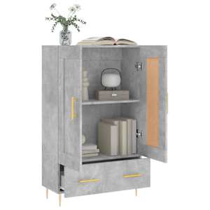 Skříň highboard betonově šedá 69,5x31x115 cm kompozitní dřevo - obrázek 4