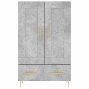 Skříň highboard betonově šedá 69,5x31x115 cm kompozitní dřevo - obrázek 5