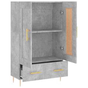 Skříň highboard betonově šedá 69,5x31x115 cm kompozitní dřevo - obrázek 6