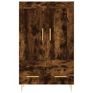 Skříň highboard kouřový dub 69,5 x 31 x 115 cm kompozitní dřevo - obrázek 5
