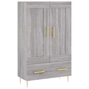 Skříň highboard šedá sonoma 69,5 x 31 x 115 cm kompozitní dřevo - obrázek 2