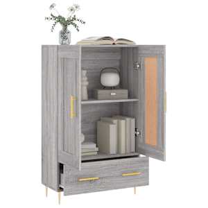 Skříň highboard šedá sonoma 69,5 x 31 x 115 cm kompozitní dřevo - obrázek 4