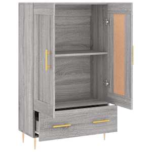 Skříň highboard šedá sonoma 69,5 x 31 x 115 cm kompozitní dřevo - obrázek 6