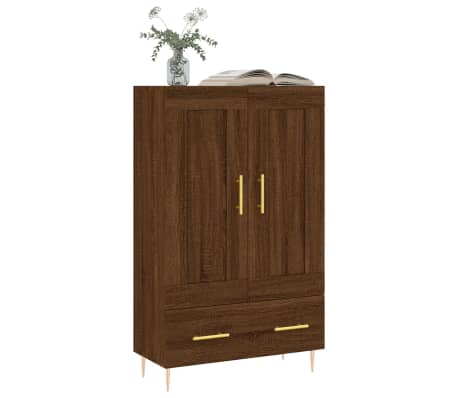 vidaXL Highboard Brown Oak 69.5x31x115 cm Engineered Wood