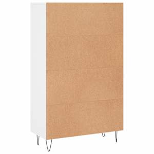 Skříň highboard bílá 69,5 x 31 x 115 cm kompozitní dřevo - obrázek 8