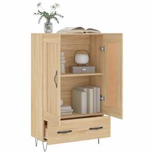 Skříň highboard dub sonoma 69,5 x 31 x 115 cm kompozitní dřevo - obrázek 4