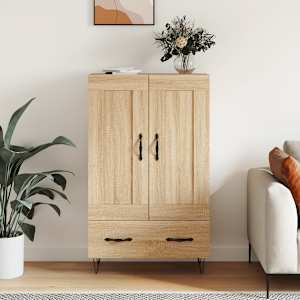 Skříň highboard dub sonoma 69,5 x 31 x 115 cm kompozitní dřevo - obrázek 1