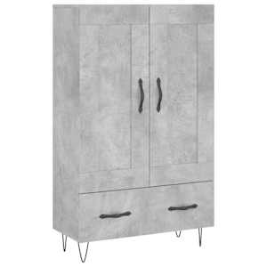 Skříň highboard betonově šedá 69,5x31x115 cm kompozitní dřevo - obrázek 2