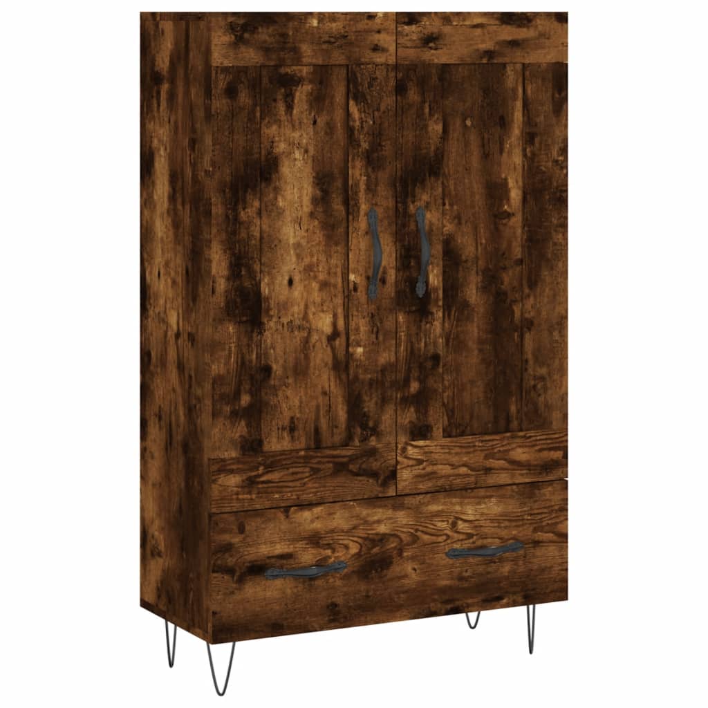 vidaXL Skříň highboard kouřový dub 69,5 x 31 x 115 cm kompozitní dřevo