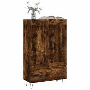 Skříň highboard kouřový dub 69,5 x 31 x 115 cm kompozitní dřevo - obrázek 3