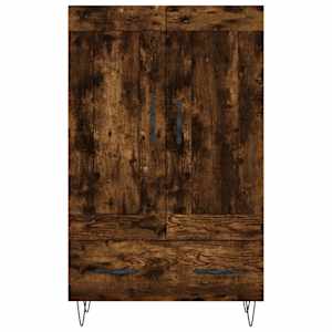 Skříň highboard kouřový dub 69,5 x 31 x 115 cm kompozitní dřevo - obrázek 5