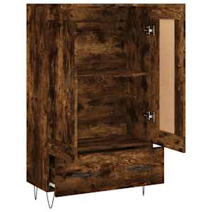 Skříň highboard kouřový dub 69,5 x 31 x 115 cm kompozitní dřevo - obrázek 6