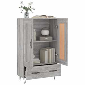 Skříň highboard šedá sonoma 69,5 x 31 x 115 cm kompozitní dřevo - obrázek 4