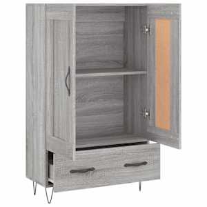 Skříň highboard šedá sonoma 69,5 x 31 x 115 cm kompozitní dřevo - obrázek 6