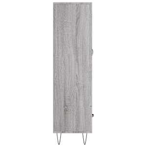 Skříň highboard šedá sonoma 69,5 x 31 x 115 cm kompozitní dřevo - obrázek 7