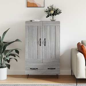 Skříň highboard šedá sonoma 69,5 x 31 x 115 cm kompozitní dřevo - obrázek 1