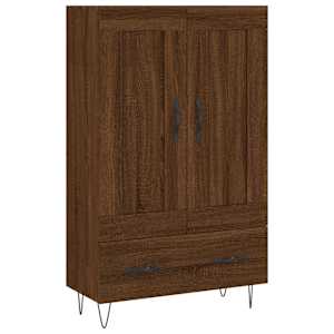Skříň highboard hnědý dub 69,5 x 31 x 115 cm kompozitní dřevo - obrázek 2