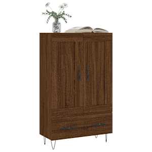 Skříň highboard hnědý dub 69,5 x 31 x 115 cm kompozitní dřevo - obrázek 3