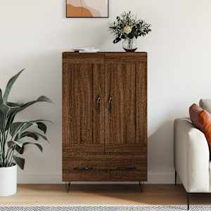 Skříň highboard hnědý dub 69,5 x 31 x 115 cm kompozitní dřevo - obrázek 1