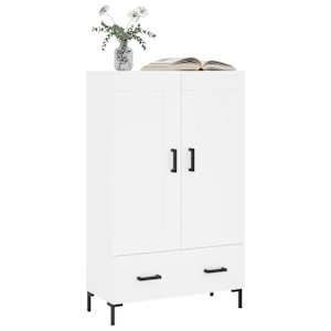 Skříň highboard bílá 69,5 x 31 x 115 cm kompozitní dřevo - obrázek 3