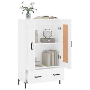 Skříň highboard bílá 69,5 x 31 x 115 cm kompozitní dřevo - obrázek 4