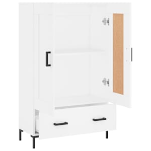 Skříň highboard bílá 69,5 x 31 x 115 cm kompozitní dřevo - obrázek 6