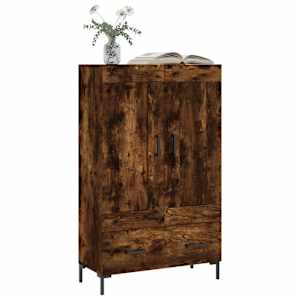 Skříň highboard kouřový dub 69,5 x 31 x 115 cm kompozitní dřevo - obrázek 3
