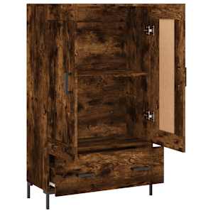 Skříň highboard kouřový dub 69,5 x 31 x 115 cm kompozitní dřevo - obrázek 6