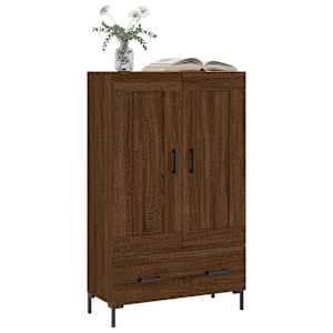 vidaXL Dulap &icirc;nalt, stejar maro, 69,5x31x115 cm, lemn prelucrat