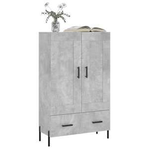 Skříň highboard betonově šedá 69,5x31x115 cm kompozitní dřevo - obrázek 3