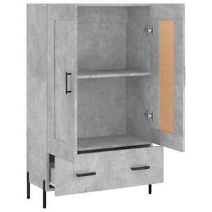 Skříň highboard betonově šedá 69,5x31x115 cm kompozitní dřevo - obrázek 6