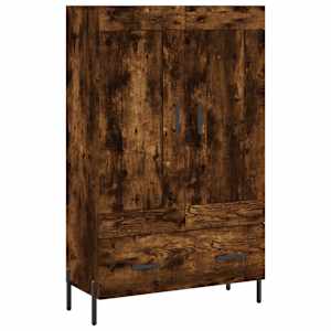 Skříň highboard kouřový dub 69,5 x 31 x 115 cm kompozitní dřevo - obrázek 2
