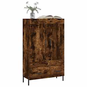Skříň highboard kouřový dub 69,5 x 31 x 115 cm kompozitní dřevo - obrázek 3