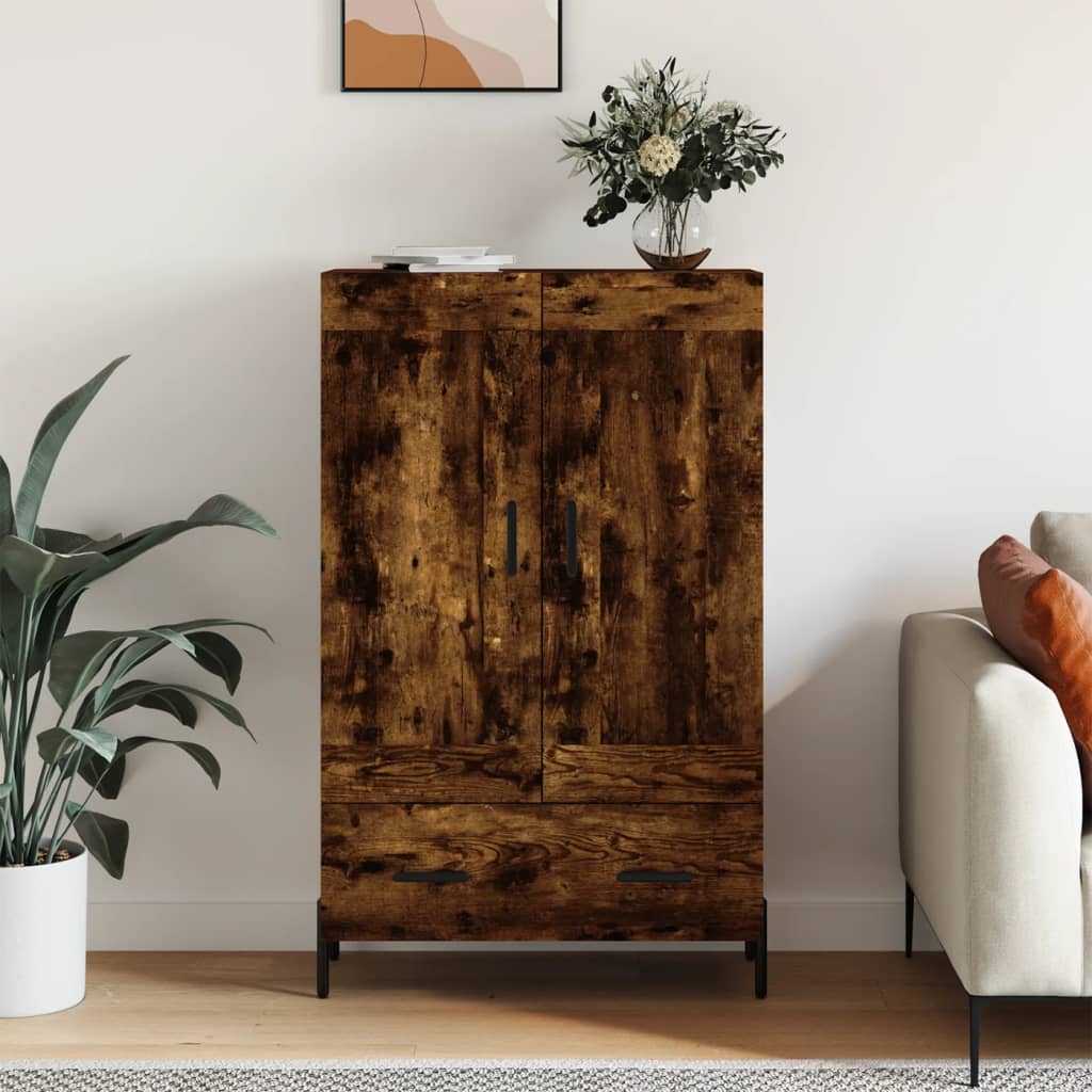 vidaXL Highboard Räuchereiche 69,5x31x115 cm Holzwerkstoff