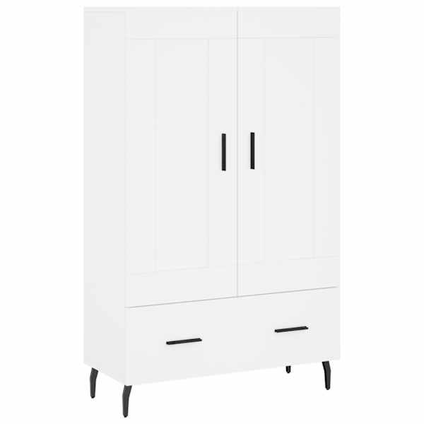 vidaXL k&otilde;rge kapp, valge, 69,5 x 31 x 115 cm, tehispuit