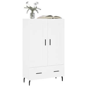 Skříň highboard bílá 69,5 x 31 x 115 cm kompozitní dřevo - obrázek 3