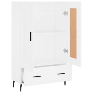 Skříň highboard bílá 69,5 x 31 x 115 cm kompozitní dřevo - obrázek 6