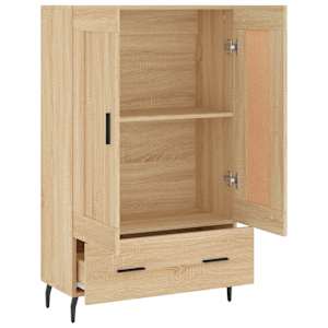 Skříň highboard dub sonoma 69,5 x 31 x 115 cm kompozitní dřevo - obrázek 6