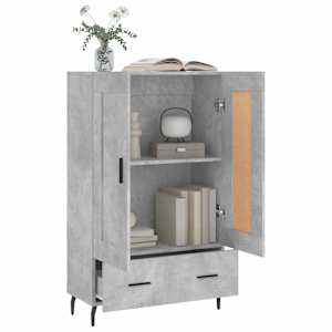 Skříň highboard betonově šedá 69,5x31x115 cm kompozitní dřevo - obrázek 4