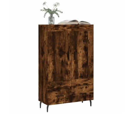 vidaXL Highboard Räuchereiche 69,5x31x115 cm Holzwerkstoff