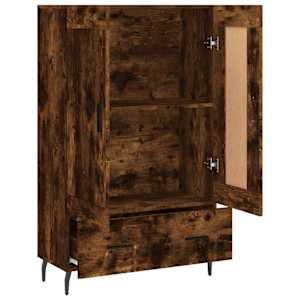 Skříň highboard kouřový dub 69,5 x 31 x 115 cm kompozitní dřevo - obrázek 6