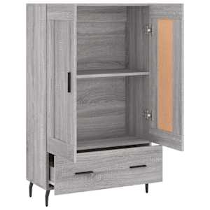 Skříň highboard šedá sonoma 69,5 x 31 x 115 cm kompozitní dřevo - obrázek 6