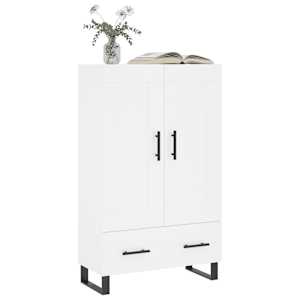Skříň highboard bílá 69,5 x 31 x 115 cm kompozitní dřevo - obrázek 3