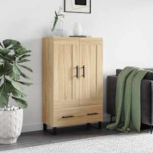 Skříň highboard dub sonoma 69,5 x 31 x 115 cm kompozitní dřevo - obrázek 1