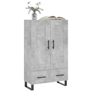 Skříň highboard betonově šedá 69,5x31x115 cm kompozitní dřevo - obrázek 3